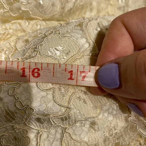 Lulus Womens Zenith ivory white Floral Lace Halter Neck Formal Maxi Dress Large - Picture 12 of 16